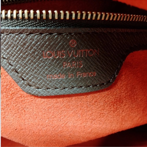 Auth LOUIS VUITTON Damier Ebene Triana Handbag Brown - Picture 8 of 9